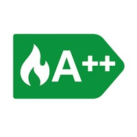 Ikona klasy energetycznej A++ dla grzania – bardzo wysoka efektywność energetyczna trybu grzania